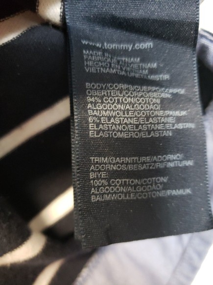 Tommy Hilfiger Women's Layered-Look Top navy white sz Lg polo Pullover - Picture 4 of 7